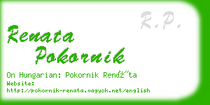 renata pokornik business card